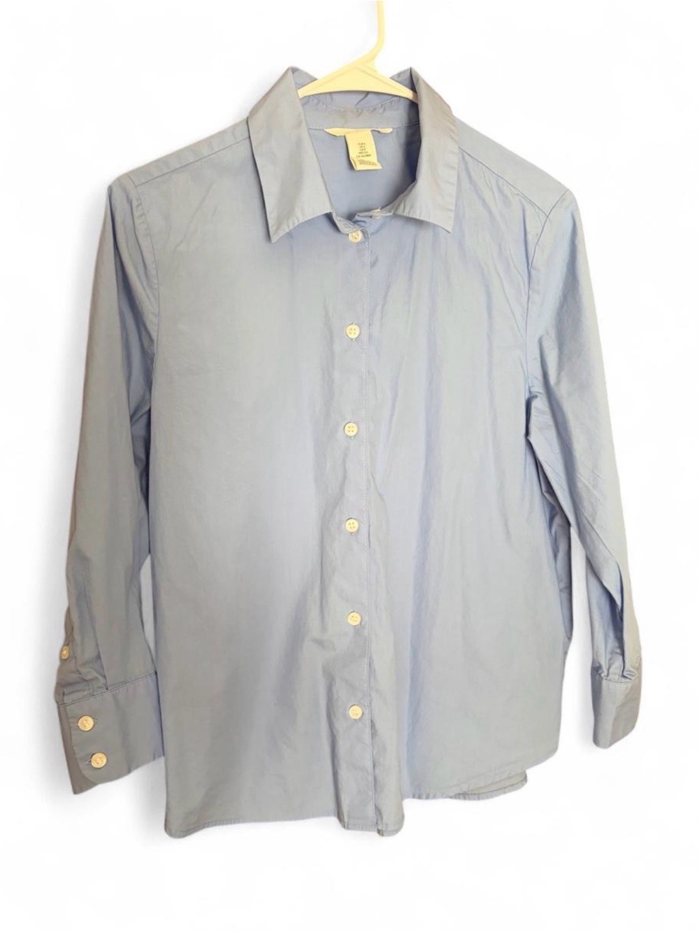 Small light blue women’s button up women’s 100% cotton H&M